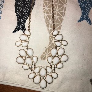White statement necklace from target